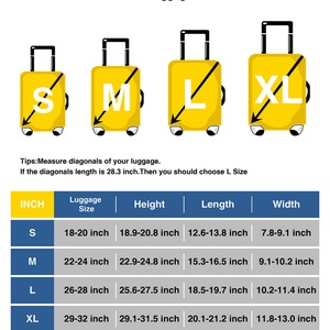 Accesorios de Viaje, Funda Protectora para Equipaje a Prueba de Polvo, Puakenikeni Personalizado, Fundas Elásticas Lavables con Diseño Hawaiano para Maletas - Product Image 5