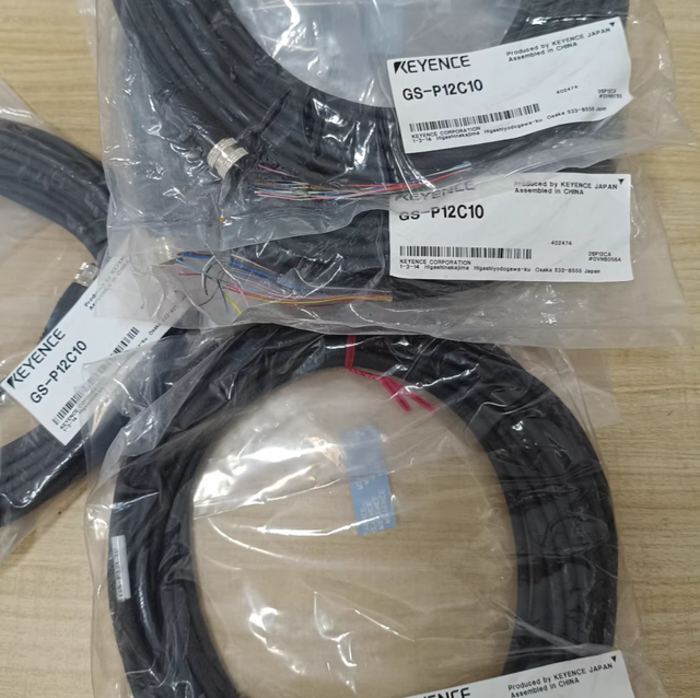 KEYENCE GS-P12C10 Small Safety Door Switch GS-M Series Remote I/O Module Power Cable 10m GC RP10