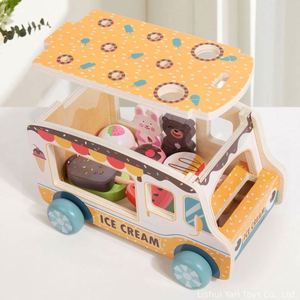 Camión de Helados de Madera para Niños de 36+ Meses, Juego de Clasificación de Formas, Juego de Imitación, Juego de Roles, Desarrollo de Habilidades - Product Image 4