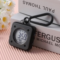 Montre porte-clés numérique LED mignonne, montre de poche étanche et lumineuse avec alarme, minuteur et chronomètre pour enfants