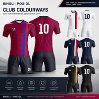 Uniformes de Fútbol Personalizados de Alta Calidad, Camisetas y Pantalones Cortos Sublimados, Uniformes de Equipo con Logotipo, Nombre y Número del Club para Academias y Comunidades
