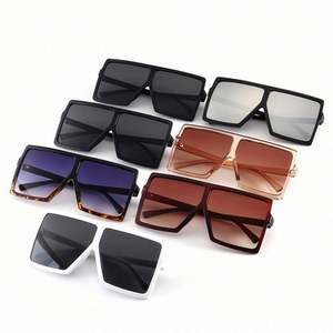 Gafas de Sol Cuadradas Extra Grandes de Moda Retro para Hombre y Mujer, con Logotipo Personalizado, Protección UV400, Montura Grande, Parte Superior Plana - Product Image 6