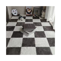 Dalles de tapis puzzle en mousse écologiques à poils moyens, tapis puzzle moderne pour bébé, pour la maison, la prière et le golf