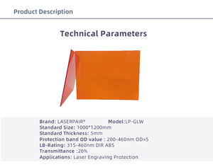 <span class=keywords><strong>Ce</strong></span> en12254 מגן חלון לייזר תואם od5 מגן חלון לייזר 450nm-200-460nm הגנה מפני הגנה מפני הגנה אופטימלית - Product Image 4