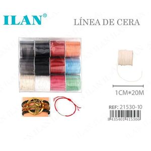 Filo Cerato Ilan 1mm X 20m Multicolore per Creazione di Gioielli - Product Image 1