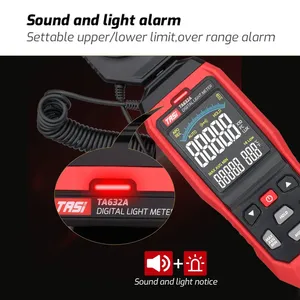 TA632A dijital LCD işık ölçer el Lux metre <span class=keywords><strong>Luminometer</strong></span> luminometre Luxmeter 0-200000 Lux fotometre - Product Image 6