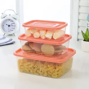최고 품질 BPA 무료 새로운 프로모션 플라스틱 식품 저장 상자 뚜껑 홈 오피스 학교 사용 맞춤형 휴대용