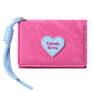 New <b>Sweet</b> Beauty Wallet Short and Portable Pink Wallet Women's Multi functional ID Cash Storage <b>Bag</b> - Product Image 5