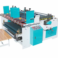 Machine semi-automatique de pliage, de collage et de formage de boîtes en carton, plieuse-colleuse à pression