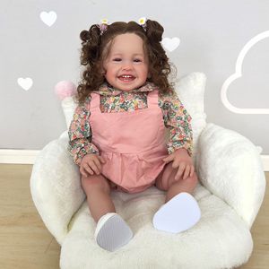 Nouveau bébé <span class=keywords><strong>reborn</strong></span> en silicone <span class=keywords><strong>de</strong></span> 60 cm, taille réelle, fille qui marche, Mira, peinture réaliste en 3D, objet <span class=keywords><strong>de</strong></span> <span class=keywords><strong>collection</strong></span>, poupée pour enfants - Product Image 6