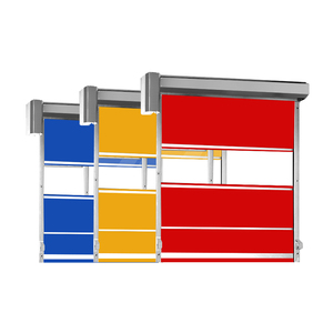 Qx tùy chỉnh trên đầu cuộn lên cửa dọc thép không gỉ PVC cửa tốc độ cao tự động từ xa màn trập nhanh cửa cuốn - Product Image 2