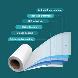 Vente en gros 30cm de large A4 PET double face haute chaleur presse transfert instantané DTF Gang feuille noir t-shirts pour vêtements à jet d'encre - Product Image 5