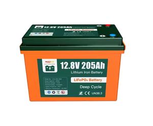 ระบบพลังงานแสงอาทิตย์ใช้ในบ้าน12V/24V/48V ใช้แบตเตอรี่12V อายุการใช้งานยาวนาน12.8V 205ah 2.6Kwh แบตเตอรี่ลิเธียมไอออน - Product Image 1