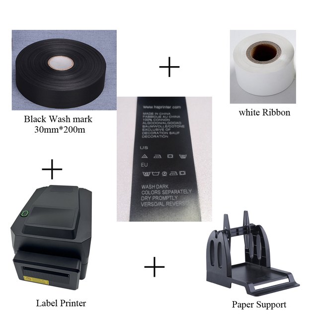 New 300DPI Thermal Transfer Label Printer 4inch 110mm Shipping Label Printer for 25mm~108mm Paper Width