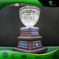 Modèle de trophée gonflable géant, trophée de champion gonflable personnalisé pour événement sportif