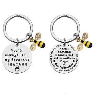 Nuovo per Amazon Portachiavi leggero in acciaio inox regalo per insegnanti di sesso femminile per natale o san valentino - Product Image 3