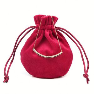 Bolsa de Regalo Cosmética con Logotipo Personalizado, Caja de Almacenamiento de Joyería de Cuero, Bolsa con Cordón para Empaque - Product Image 5