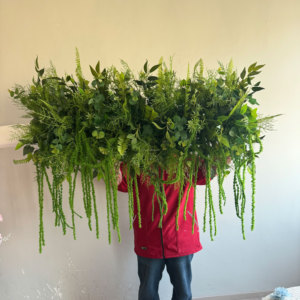Hot Selling Wedding Party <strong>Decor</strong> Artificial <strong>Wall</strong> Hanging Plants Green <strong>Leaves</strong> Plants Flower Centerpiece Flower Runner Decoration - Product Image 6
