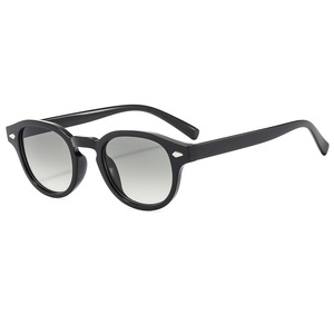 Nouvelles lunettes de soleil rétro à petite monture 2024, logo personnalisé, verres acryliques UV400 polarisés, monture en métal PC, unisexe, noir - Product Image 5