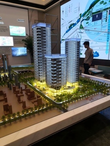 Maquette architecturale YUNJIE pour l'<span class=keywords><strong>immobilier</strong></span> - Modèle miniature 3D haute précision avec éclairage LED, design traditionnel, garantie 3 ans - Product Image 3