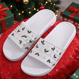 Sandalias de Playa Personalizadas con Estampado Festivo Navideño y Logotipo, Antideslizantes, Ligeras, de Diseño, para Mujer y Hombre - Product Image 3