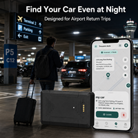 Traceur GPS magnétique Trevaron Auto 10000mAh pour parking d'aéroport, localisation de voiture, longue autonomie, application de localisation de véhicule
