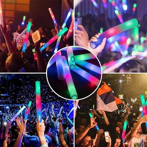 Bastoncini Luminosi in Schiuma LED, Bacchette Fluorescenti per Feste, Tubi Lampeggianti per Concerti - Product Image 4