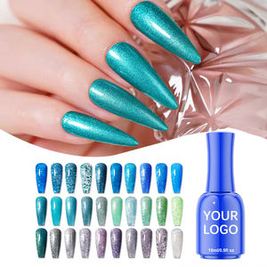 Smalto Gel UV Kudan Effetto Occhio di Gatto Nude Glitter Cristallo con Riflessi Scintillanti Colore Traslucido Effetto Gelatina per Salone e Nail Art Fai da Te - Product Image 3