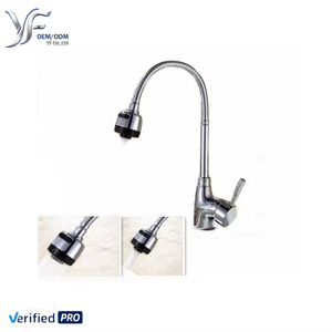 <span class=keywords><strong>Grifo</strong></span> <span class=keywords><strong>de</strong></span> <span class=keywords><strong>Cocina</strong></span> Flexible <span class=keywords><strong>de</strong></span> Zinc Cepillado YF 2026 <span class=keywords><strong>con</strong></span> Agua Fría/Caliente, 2 Modos <span class=keywords><strong>de</strong></span> Rociado, Válvula <span class=keywords><strong>de</strong></span> Cerámica y <span class=keywords><strong>Manguera</strong></span> Giratoria para Fregadero - Product Image 1