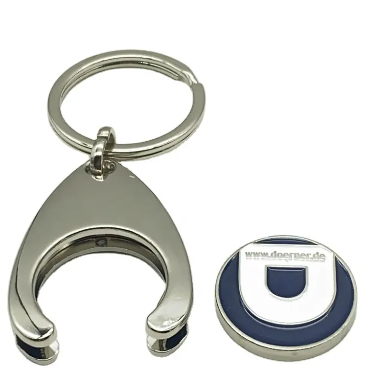 Специальный дизайн застежки, металлический U-образный разборный шикарный высококачественный брелок для ключей