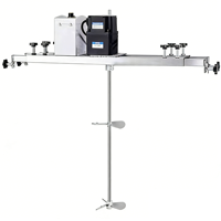 Agitateur Mélangeur Électrique Numérique 220V en Acier Inoxydable pour Peinture Liquide, Aliments, Boissons et Sauces, avec Moteur 750W pour IBC