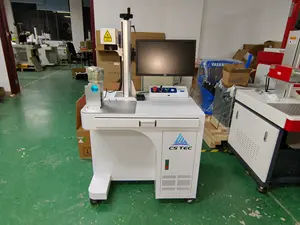 Desktop portatile in fibra UV Laser macchine per la marcatura di metallo macchine per incisione con Raycus Max JPT sorgente Laser automatico
