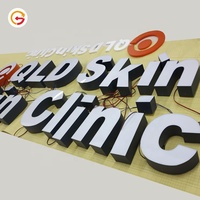 Enseigne lumineuse LED extérieure personnalisée JAGUARSIGN pour pharmacie, étanche, en acrylique et acier inoxydable