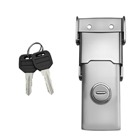 Boîte à outils en acier inoxydable pour motocyclette Cadenas de sécurité Moraillon à bascule Verrouillage