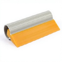Grattoir pour film de protection de peinture automobile MULE K-A-35 noir, vert, jaune, en TPU, avec lame en caoutchouc et poignée pour l'application de film