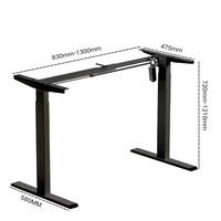 Bureau d'ordinateur simple pour cadre, tables de bureau d'ordinateur électriques à hauteur réglable