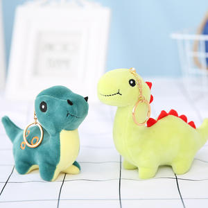 Porte-clés dinosaure en peluche <span class=keywords><strong>Triceratops</strong></span>, petit pendentif mignon pour sac d'école, 15 cm, rembourré en coton PP - Product Image 4