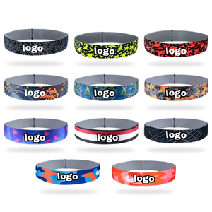 Unisex <span class=keywords><strong>Elastic</strong></span> Quick Dry <span class=keywords><strong>Sports</strong></span> Stirnband Dünnes Baumwoll-Spandex-Schweiß band für den Fitness-Lauf großhandel mit individuellem Logo-Zubehör - Product Image 2