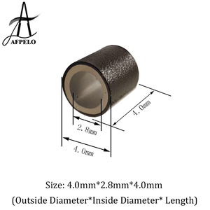 Micro-tubes en cuivre de 4,0*2,8 mm avec silicone à l'intérieur, anneaux pour <span class=keywords><strong>cheveux</strong></span>, perles - Product Image 5