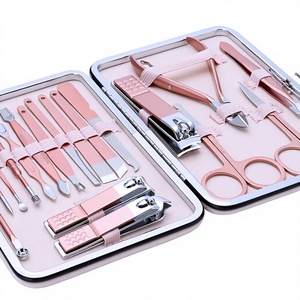 Professional Luxurious Stainless Steel Nail <b>Kit</b> with 5-in-1 Clippers File Scissors for <b>Manicure</b> Adult Use Portable Case Set - Product Image 4