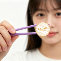 Etiqueta Adhesiva Redonda Impermeable para Cosméticos, Impresión de Logotipo para Empaquetado de Productos de Belleza, CS CS-CG01