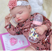 Juguete de dibujos animados bebé renacimiento muñeca pacificadora simulación de goma suave para niños muñeca de vinilo lavable juguete de compañía transfronteriza