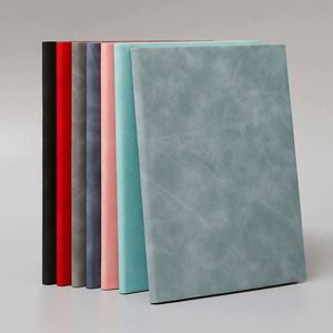 Wholesale Custom <b>A5</b> Size Softcover Business Style Student Writing Notebooks School Journal Diary <b>Notepad</b> PU Leather Cover Silk - Product Image 4