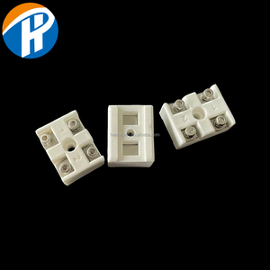 Высококачественный керамический глиноземный провод терминал 15A 20A 50A Кабельный разъем <span class=keywords><strong>2</strong></span>-сторонний Керамический клеммный блок - Product Image 3