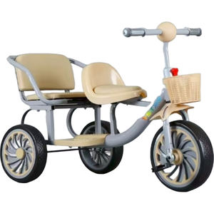 Vélo à pédales pour enfants 2025, vélo d'équilibre à <span class=keywords><strong>3</strong></span> <span class=keywords><strong>roues</strong></span> pour enfants de 2 à 4 ans, jouet fonctionnel, tricycle à double siège pour enfant - Product Image 1