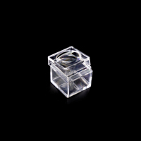 Boîte à loupe transparente 25*25*23mm 3x Bug Viewer magnifie le cube de loupe transparent en cristal réutilisable