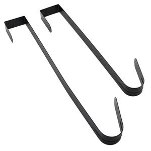 EWANG Factory Wholesale Durable Black Front Door Christmas <b>Wreath</b> Hanger Single Hooks - Product Image 1