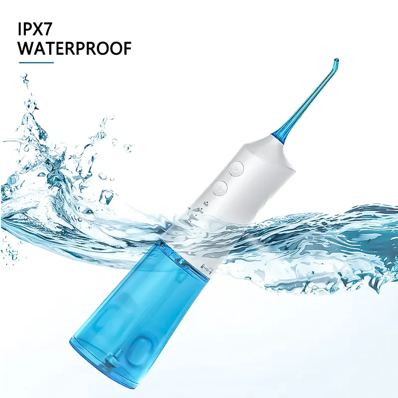 Hydropulseur sans fil, irrigateur buccal Intelligent, 3 Modes, 2 embouts de Jet, étanche IPX7, Portable et Rechargeable, puissant