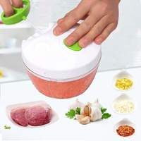 Hachoir à ail manuel de cuisine, broyeur de légumes avec lame en acier inoxydable