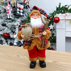 Nuevo Adorno Navideño de Lujo 2025, Santa Claus de Peluche Rojo, Decoración para el Hogar y Fiestas Navideñas - Product Image 5